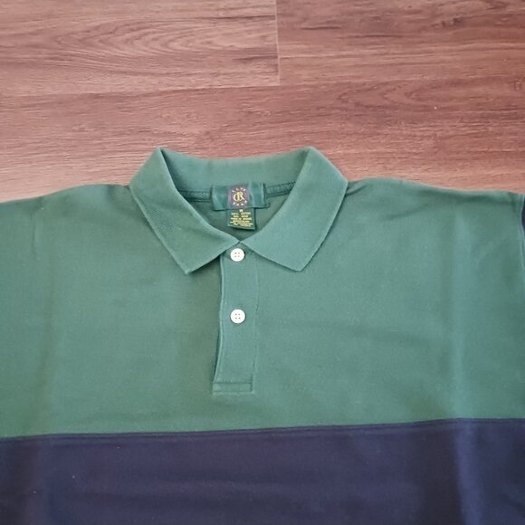 Vintage 90’s Club Room Striped Long Sleeve Polo Shirt Size Medium - Picture 2 of 3